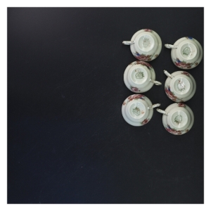 Rosenborg Kaffekop med underkop sæt fra KPM (str. Ø 11 & 5x7 cm)