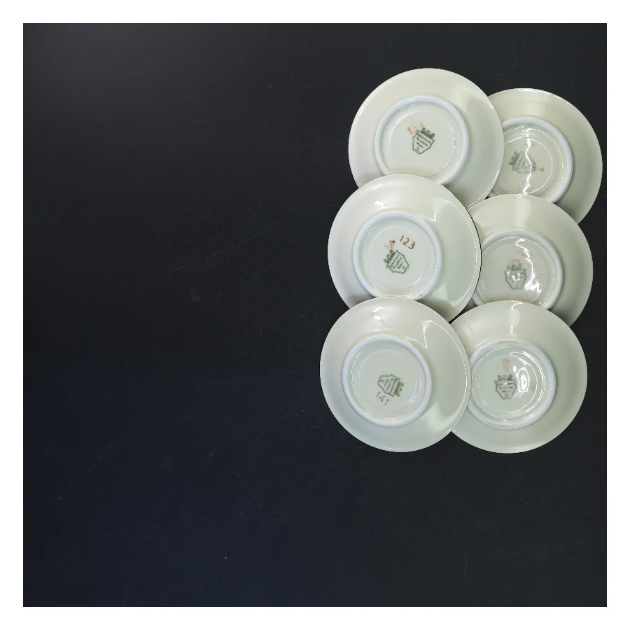 Rosenborg Kaffekop med underkop sæt fra KPM (str. Ø 11 & 5x7 cm)