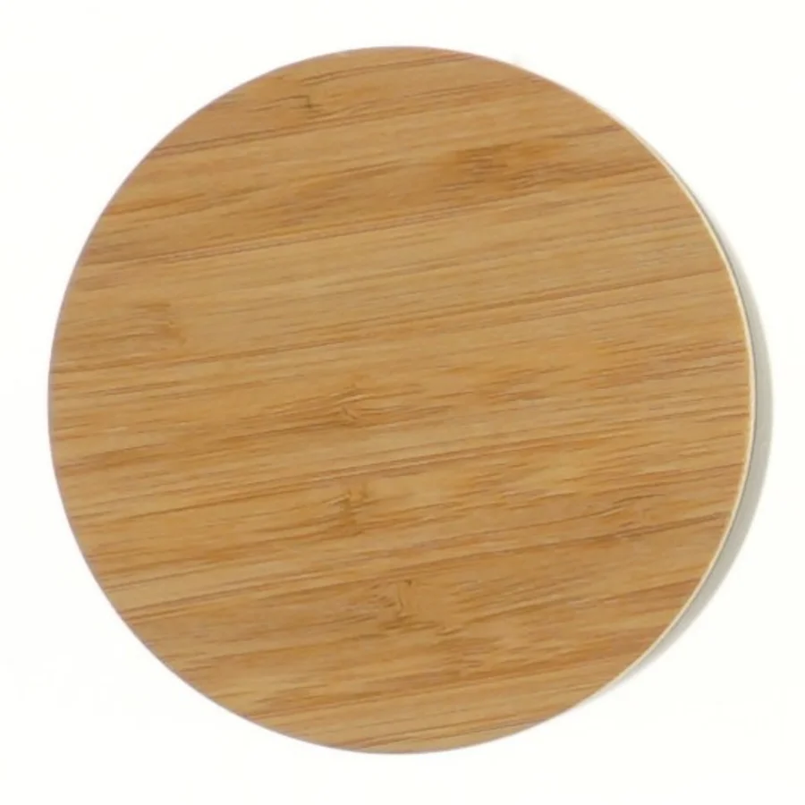 Opbevaringskrukke med bambuslåg fra Madam Stoltz (str. Ø 9 cm længde 8 cm)