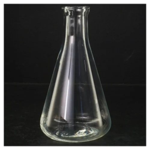 Gennemsigtig glasvase (str. H. 18 cm)