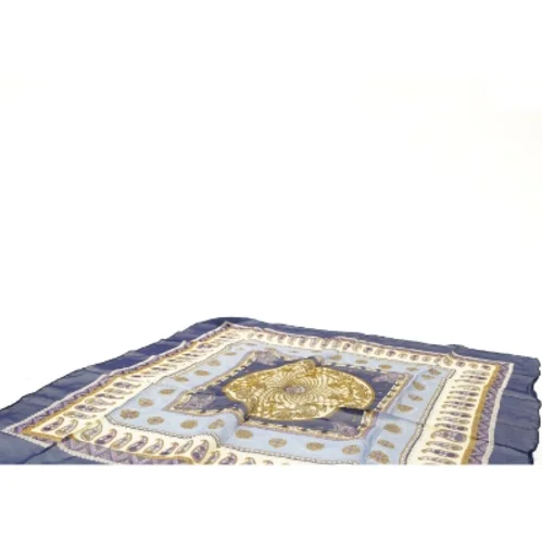 Silketørklæde med mønster (str. 76x79 cm)