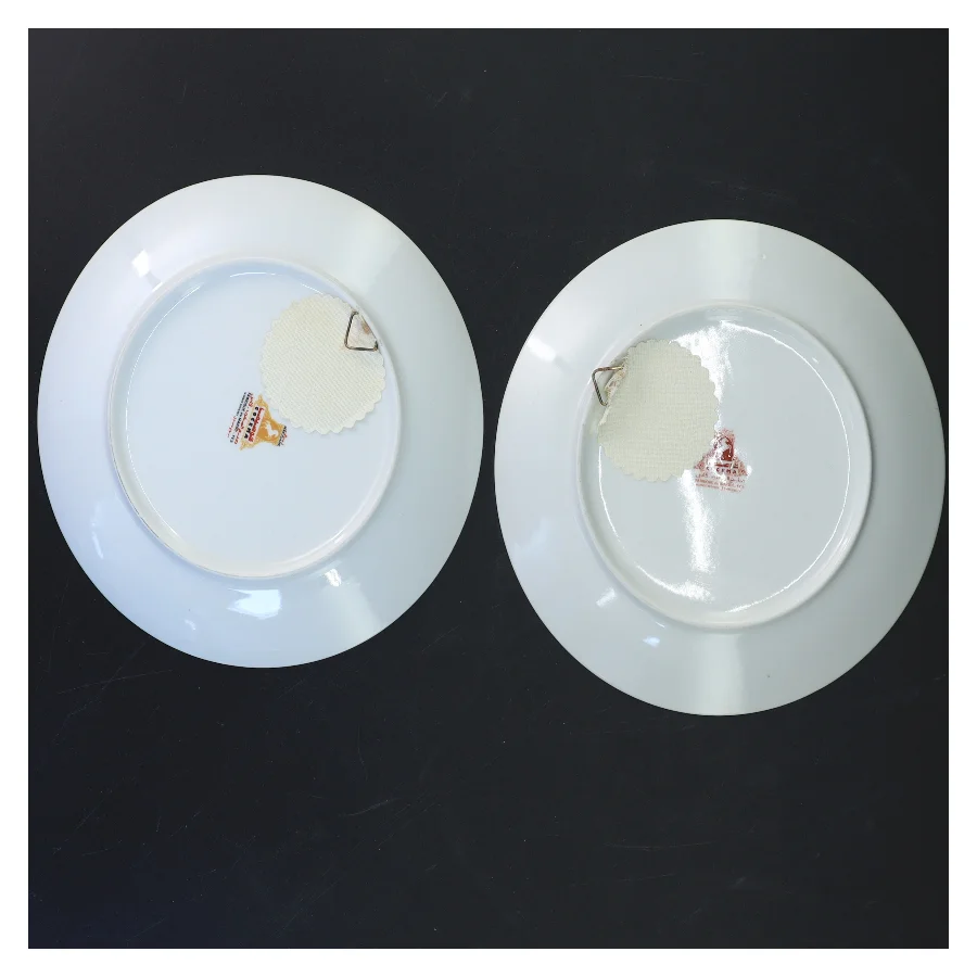 Dekorative vægplatter, Ø 17 cm fra CONIMBRIGA, Måske (str. Ø. 17 cm. 2 styk)