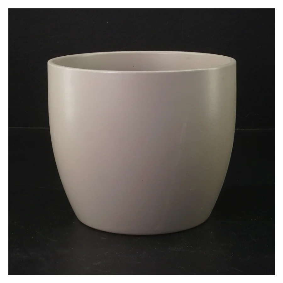 Lys beige urtepotte fra IKEA (str. H 13 cm, ø 15 cm)