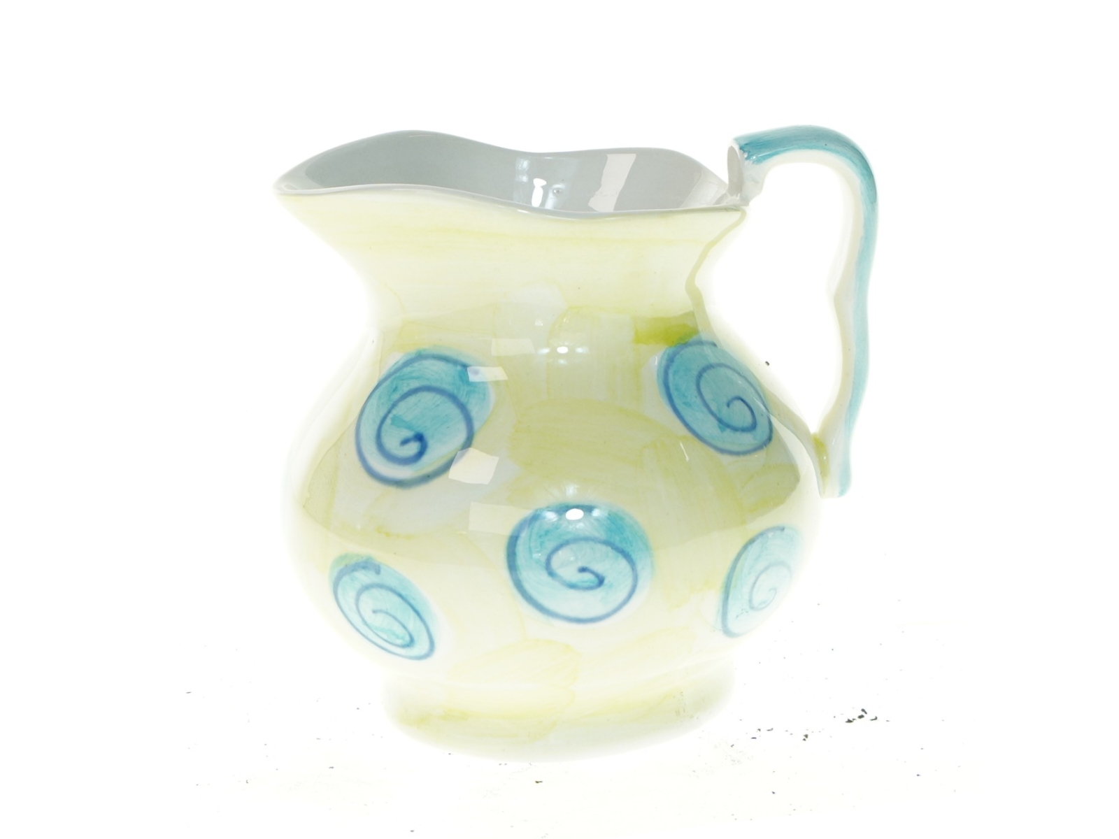Håndmalet kande (str. 13 x 14 cm)