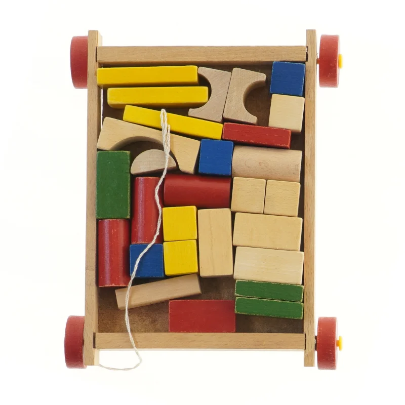 Træklodser på hjul (str. 30x24 cm)