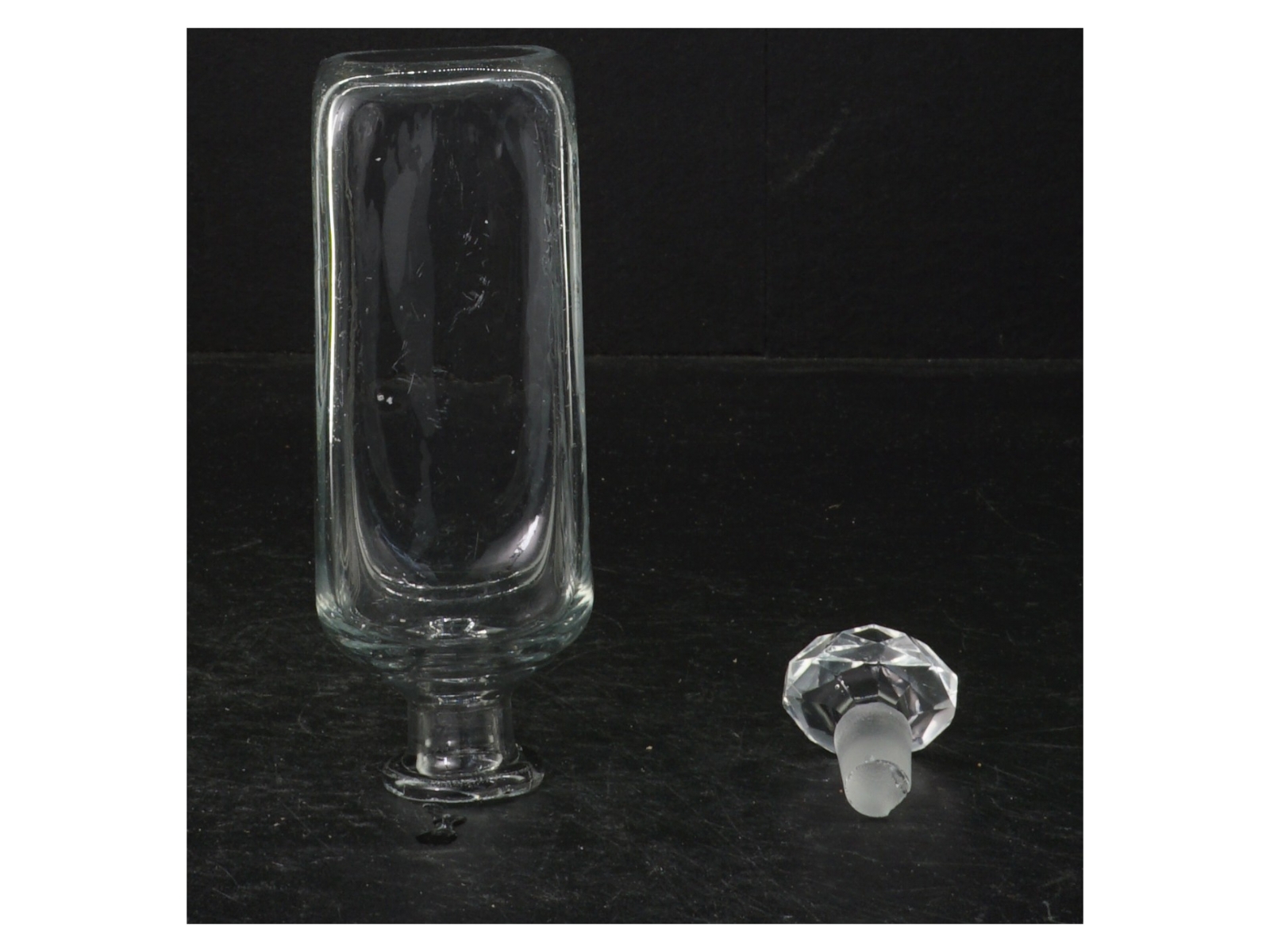 Dekorativ glas flaske