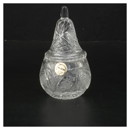  Krystal glas med låg(str. 12 cm) (str. 12 cm)