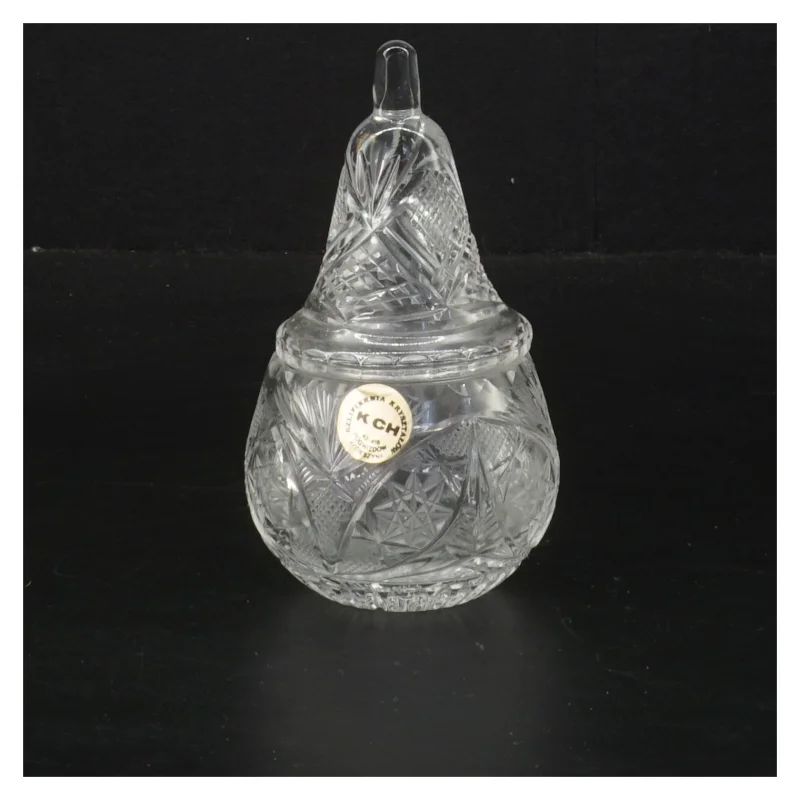  Krystal glas med låg(str. 12 cm) (str. 12 cm)