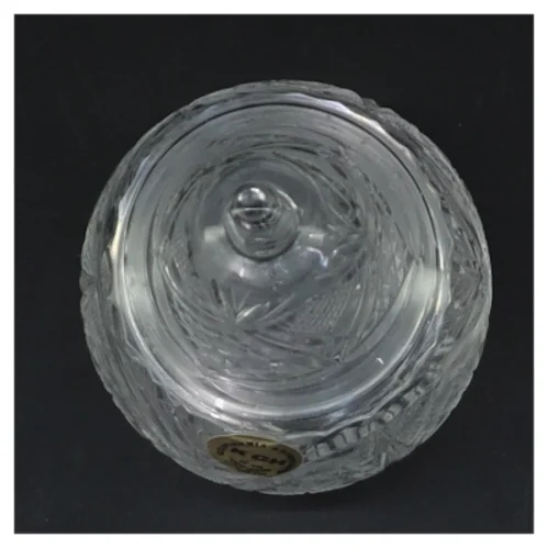  Krystal glas med låg(str. 12 cm) (str. 12 cm)