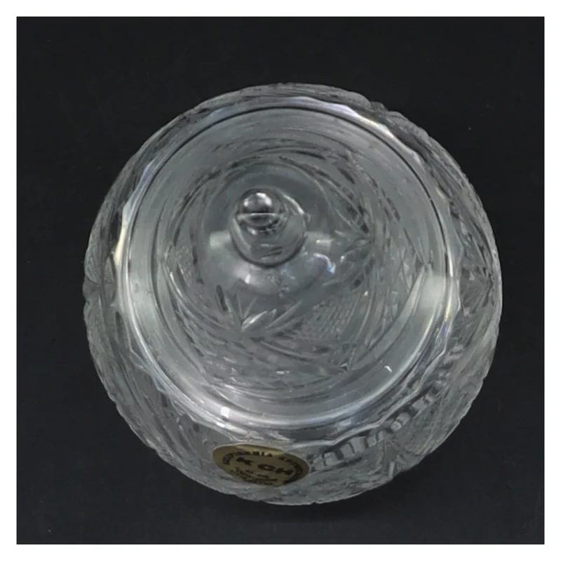  Krystal glas med låg(str. 12 cm) (str. 12 cm)