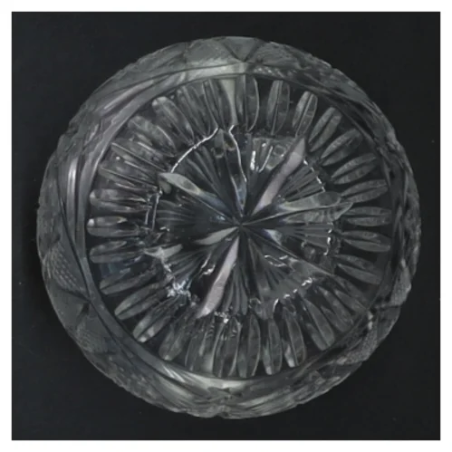  Krystal glas med låg(str. 12 cm) (str. 12 cm)