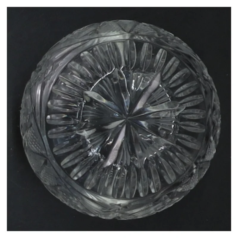  Krystal glas med låg(str. 12 cm) (str. 12 cm)