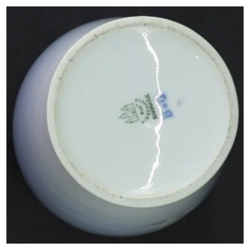 Porcelænsvase med måge-stellet fra B&G (str. H. 21 cm)