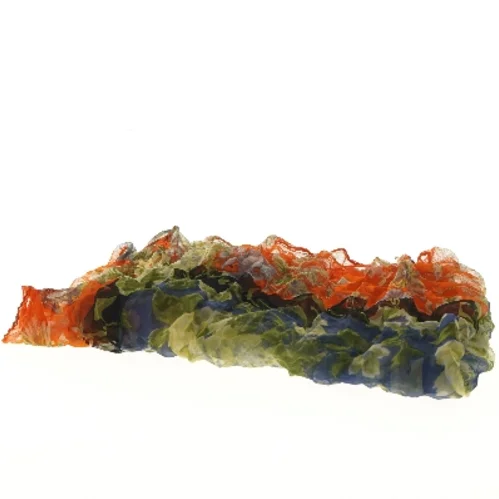 Tørklæde med blomstermønster (str. 100x85 cm)