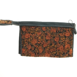 Blomstret clutch taske (str. 30,5x19,5 cm)