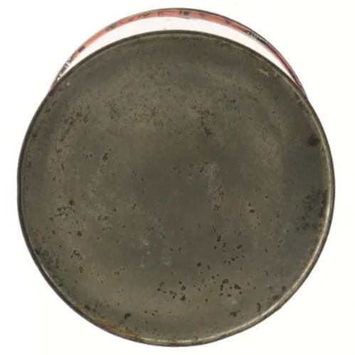 Vintage metalbeholder lagermann (str. Ø 16 cm længde 19,5 cm)