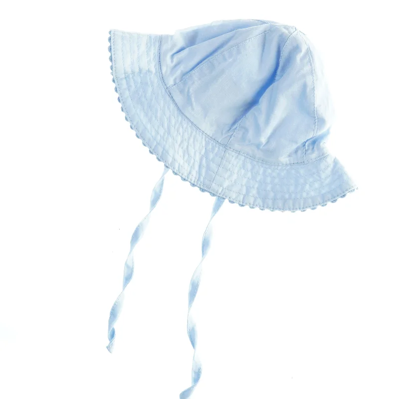 Blå børnesolhat med bindebånd fra H&M (str. 62/68 )