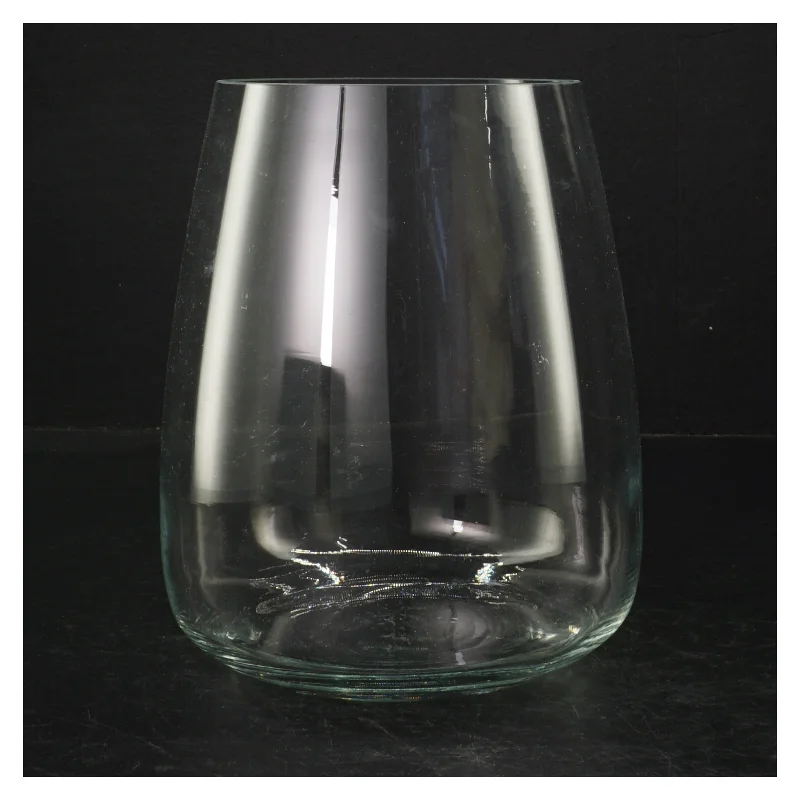 Gennemsigtig glasvase (str. 18 cm)