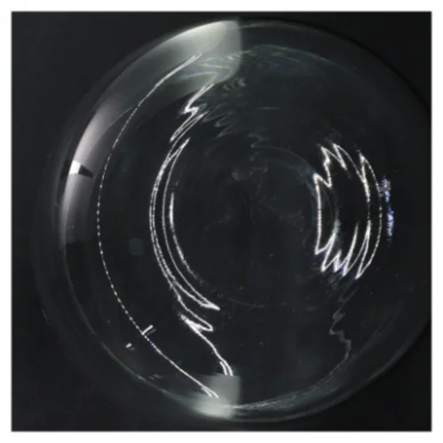 Gennemsigtig glasvase (str. 18 cm)