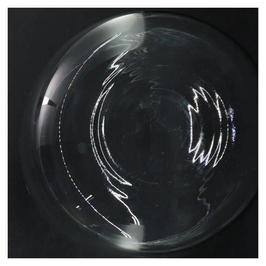 Gennemsigtig glasvase (str. 18 cm)