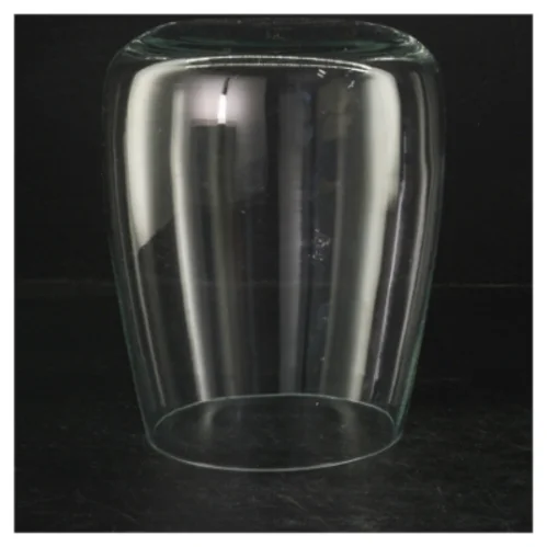 Gennemsigtig glasvase (str. 18 cm)