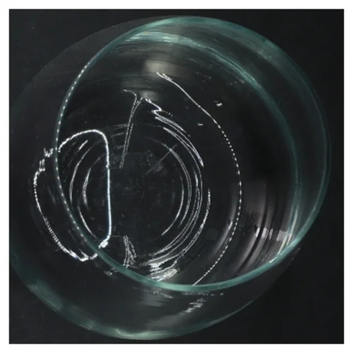 Gennemsigtig glasvase (str. 18 cm)