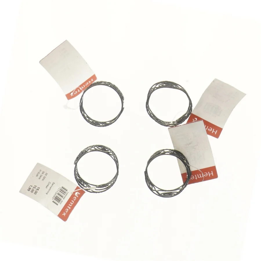 Servietringe metal mønster fra Hemtex (str. Ø 5 cm)