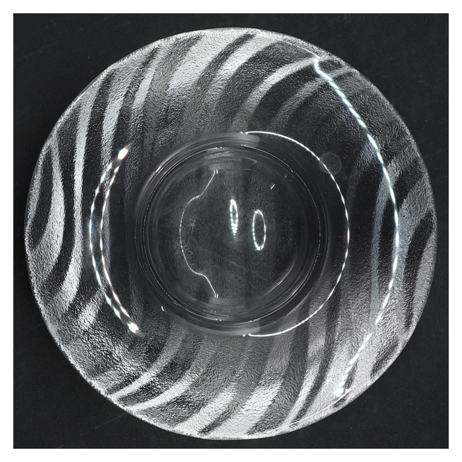 Glas fyrfadslysestage (str. A 23 cm)