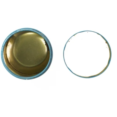 Retro irma kunstdåse Metal opbevaringsboks med skibsmotiv (str. Ø 11,5 cm længde 15 cm)