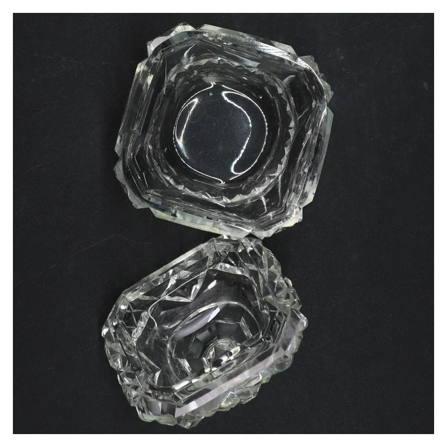 Krystal smykkeskrin (str. 10 x 8 cm)