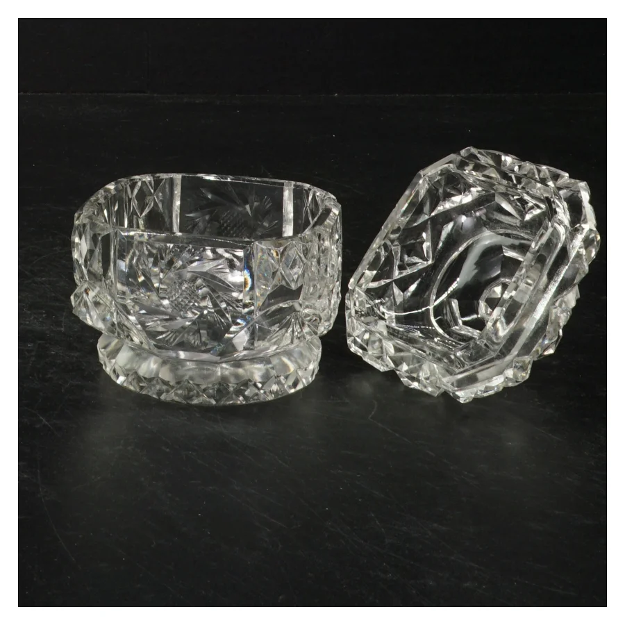 Krystal smykkeskrin (str. 10 x 8 cm)