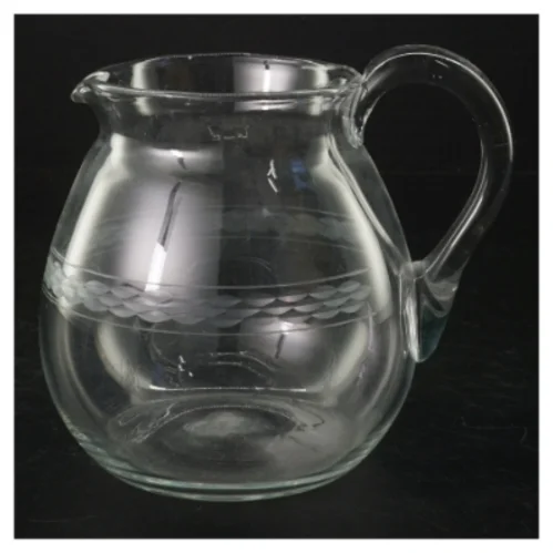 Retro Glasvandkande (str. H. 13 cm. ø. 13,5 cm)