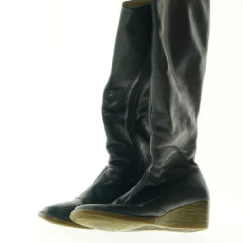 Sorte læderstøvler fra Camper (str. 38)