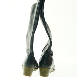 Sorte læderstøvler fra Camper (str. 38)