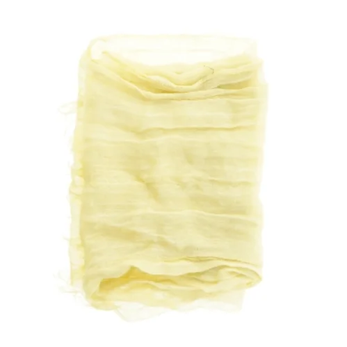 Gul hørtørklæde fra Pret (str. 35x180 cm)