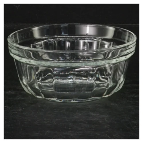 Gennemsigtig glas skål (str. Ø. 12 cm)