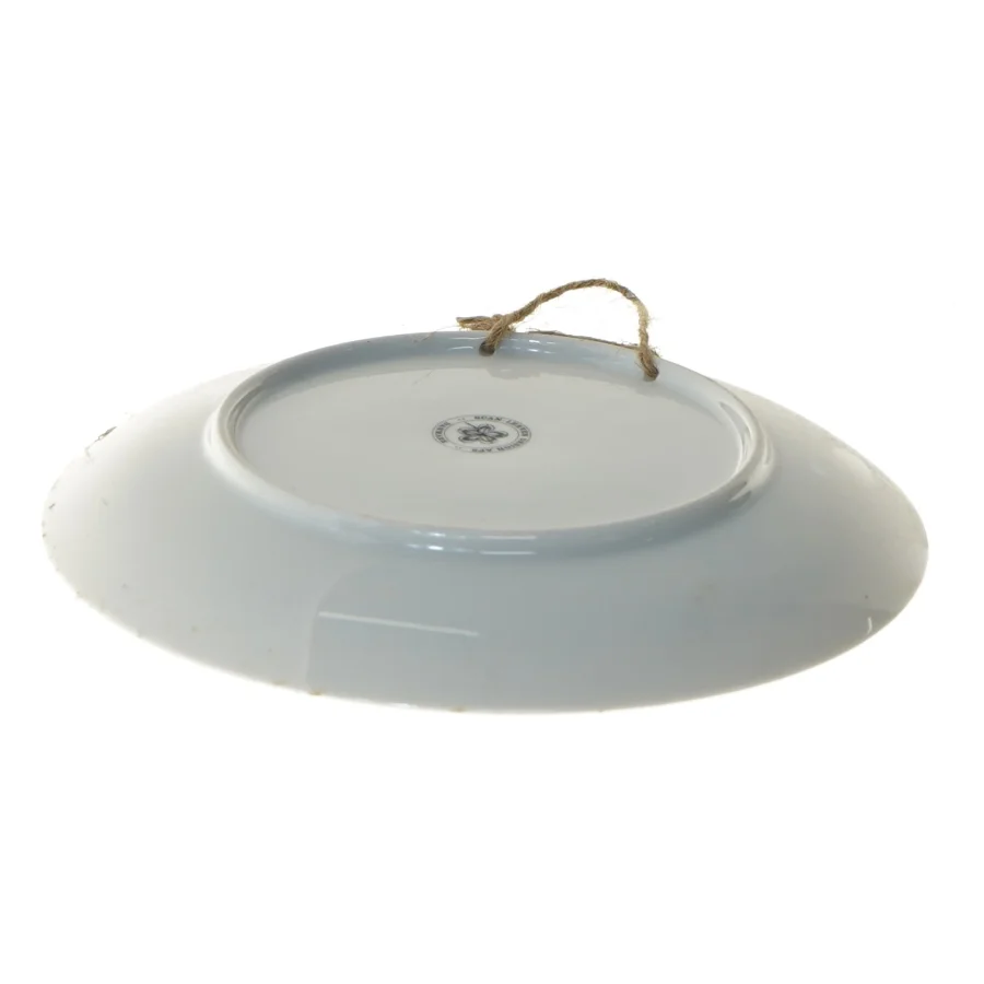 Porcelænstallerken med telefonmotiv fra Scan Lekven Design (str. Ø 19,5 cm)