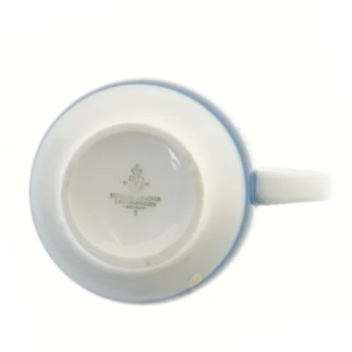 Flødekande med bladmønster (str. 8 cm)