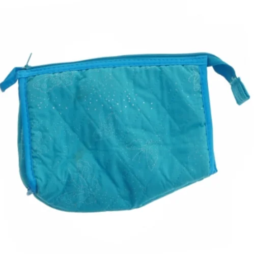 Blå kosmetik taske (str. 18x14,5 cm)