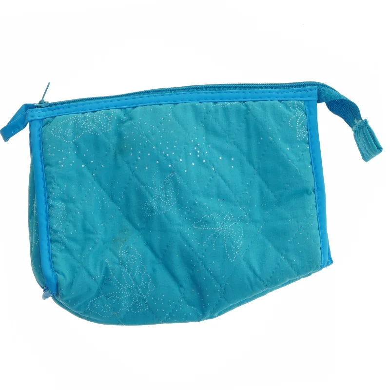 Blå kosmetik taske (str. 18x14,5 cm)