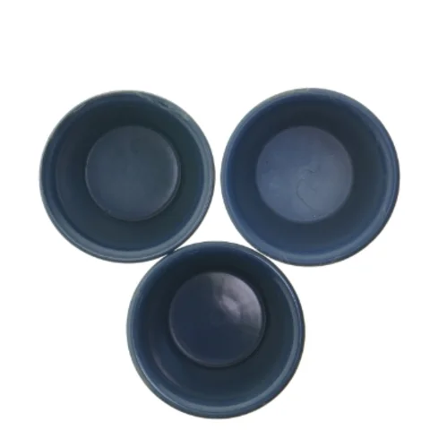 Sæt af blå keramiske potter (str. Ø 13 cm)