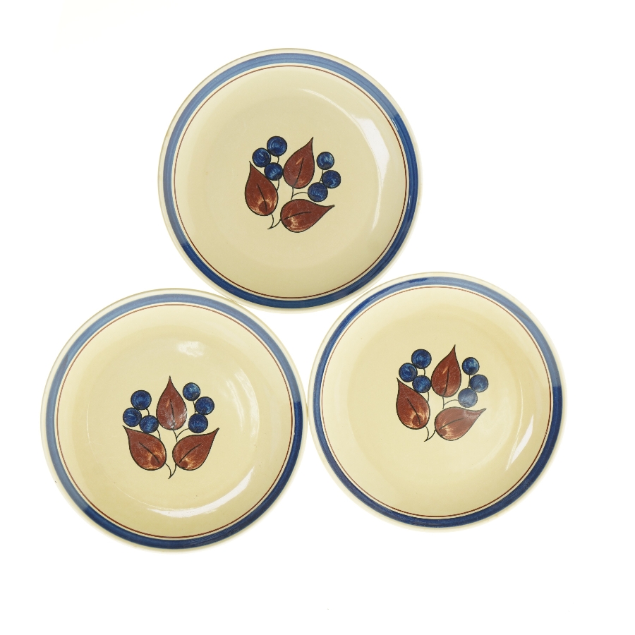 Fra norske Figgio. Stellet: blåbær. Dekorative tallerkener (str. 25 cm)
