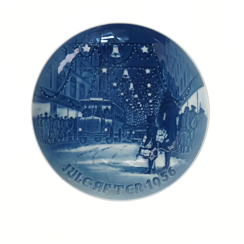 Juleplatte, Bing & Grøndahl 1956 fra Bing & Grøndahl (str. Ø 18,3 cm)