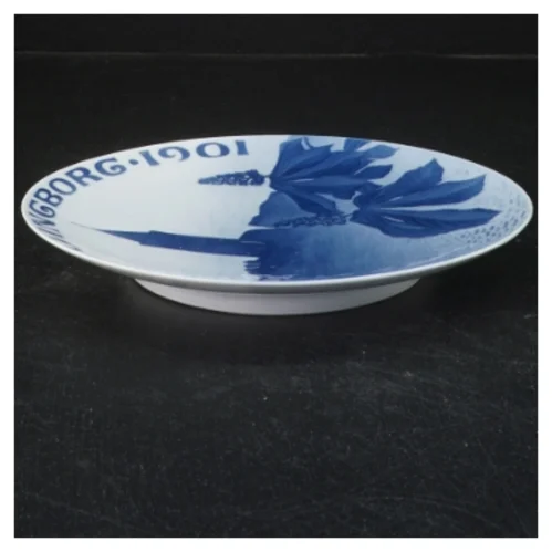 Porcelænsplatte Vordingborg 1901 fra Royal Copenhagen (str. Ø 20 cm)