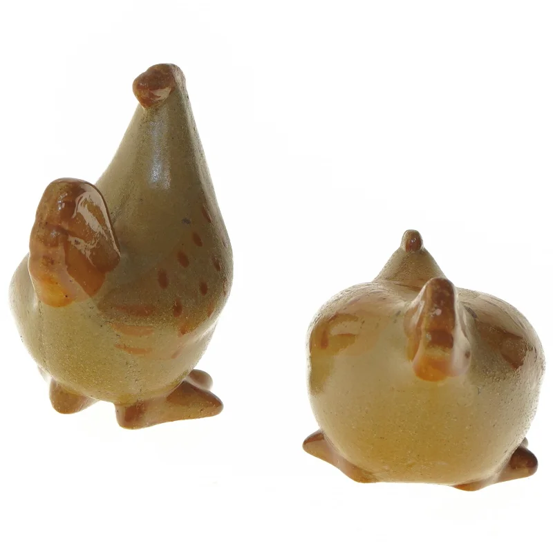 Keramiske fuglefigurer (str. 15,5 cm)