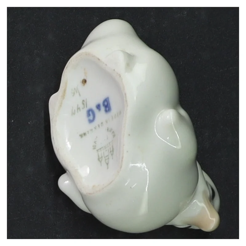 Porcelænsfigur af and fra B&G (str. 10 x. 5,5 cm)