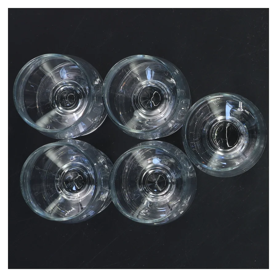 Sæt med 5 glas (str. Ø 4,5x9 cm)