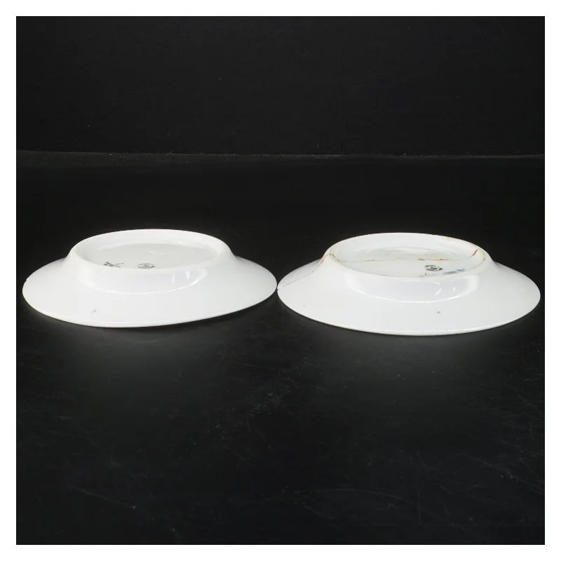 Kongeligt porcelæn tallerkener, musselmalede, 2 stk. fra Royal Copenhagen (str. Ø 14 cm)