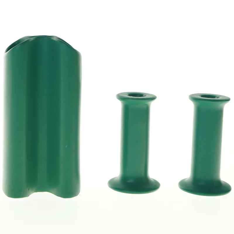 Keramikvase sæt (str. H. 19 cm. h. 12 cm)