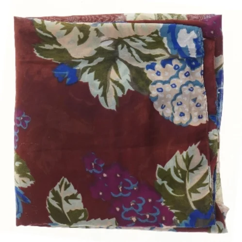 Blomstret tørklæde (str. 80x100 cm)